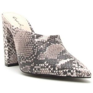 Python open back bootie